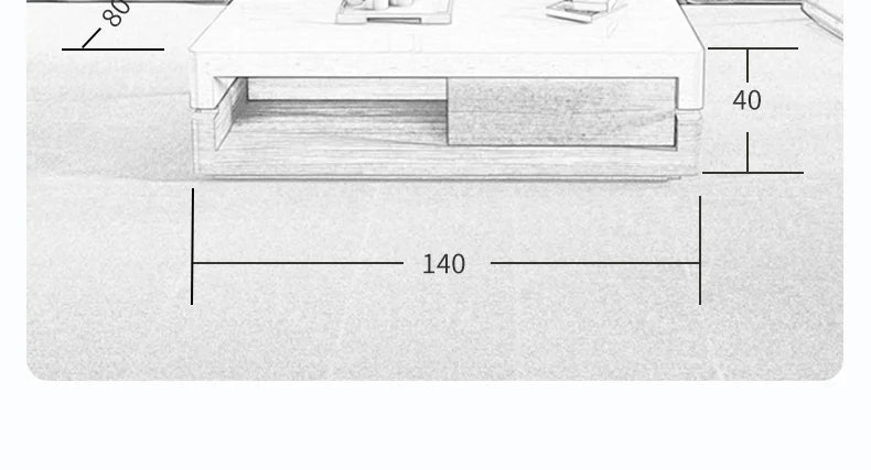 Any Size Custom Walnut Travertine Coffee Table Luxury Artisan Minimalist Heat Scratch Resistant Mansion Living Room Furniture