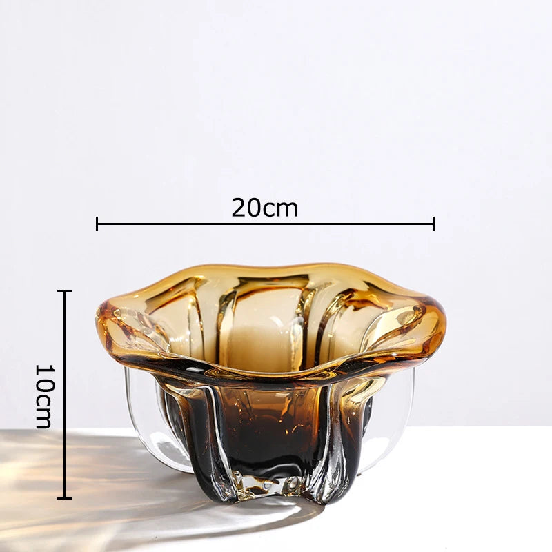 Creative Flower Bud Glass Vase Hydroponics Plant Pot Table Decoration Flowers Arrangement Floral Vases Room Aesthetic Decor