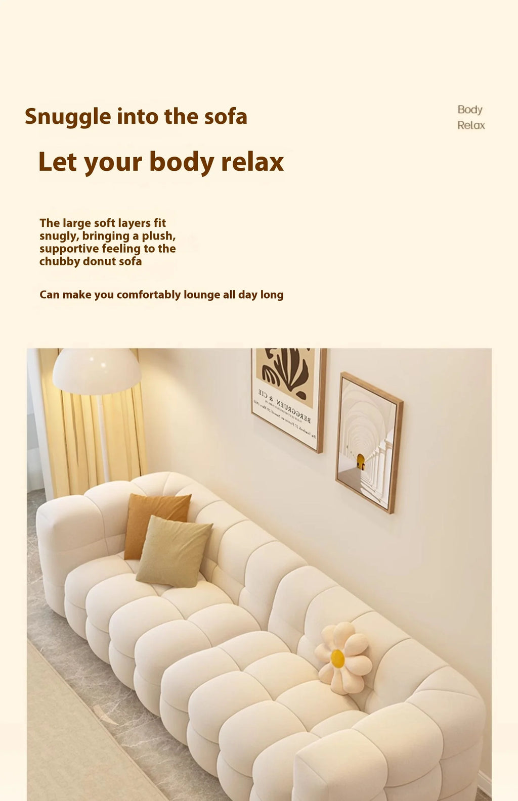 Straight row Split design soft bread module sofa berber fleece comfortable living room sofa apartment home furniture accessories