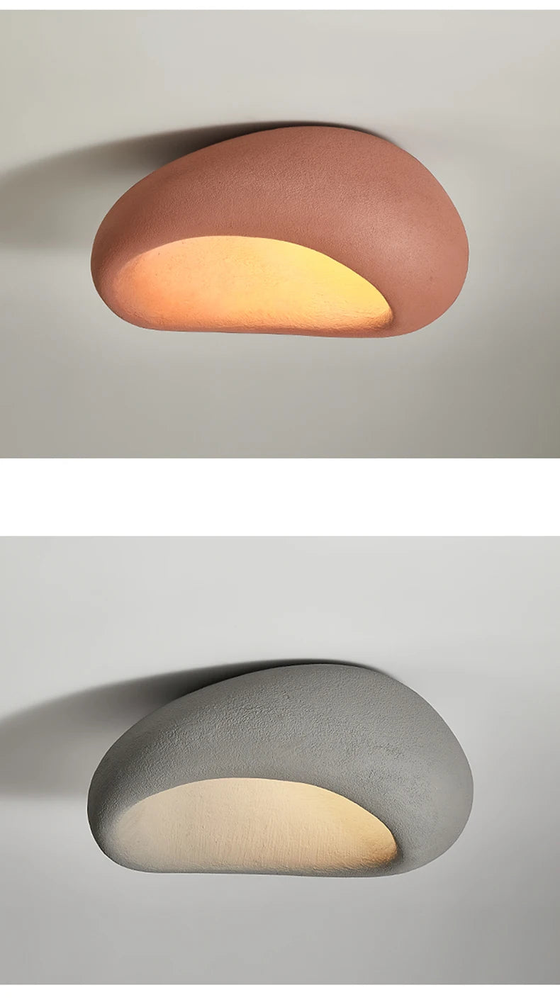 Nordic Minimalist Wabi Sabi Cream Wind Led Ceiling Lamps Chandelier Lustre Living Dining Room Home Decor Bedroom Lights Fixture