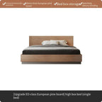 Unique European Double Bed Platform Elegant Pretty Solid Wood Luxury Bed Bases Bedroom Modern Camas Queen Size Furniture Home