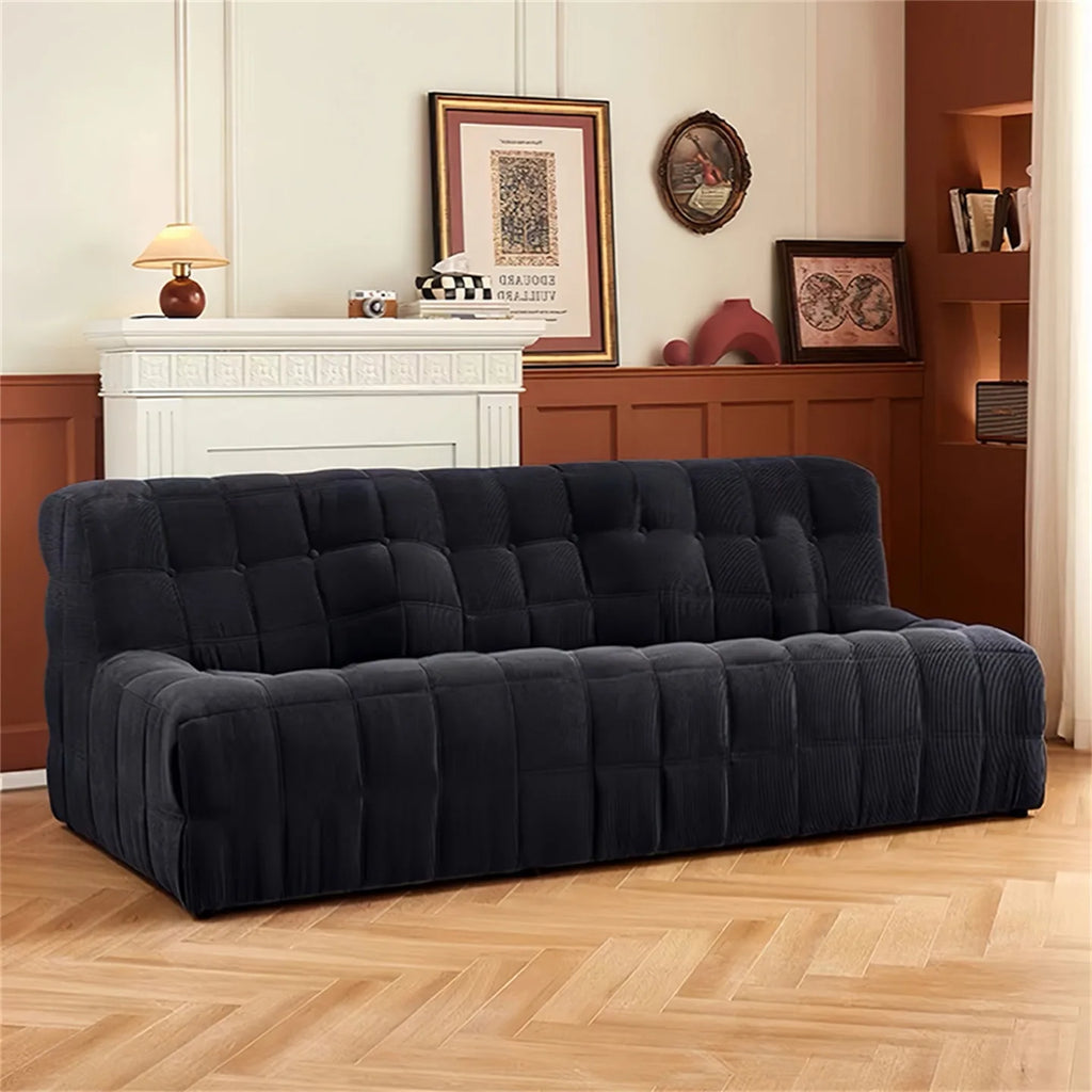 Any Size Custom Chenille Togo Lazy Sofa 6 Pleats 5 Buttons Plump Filling Compressed Shipping Multi Colors Available Cozy Living