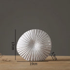 Silver Plated Vase Singular Ellipse Flower Arrangement Artificial Flowers Use Flower Vases Resin Crafts Living Room Decoration