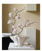 Floral Shaped Ceramic Vase Hydroponics Flower Pots Desk Decoration Flower Arrangement Modern Crafts Vases Room Aesthetic Decor