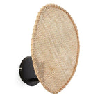 H5-Wabi Sabi Wall Lamp Japanese Room Decor Rattan Lamp Hand-woven Living Room Bedroom Beside Retro Study Corridor Aisle Light