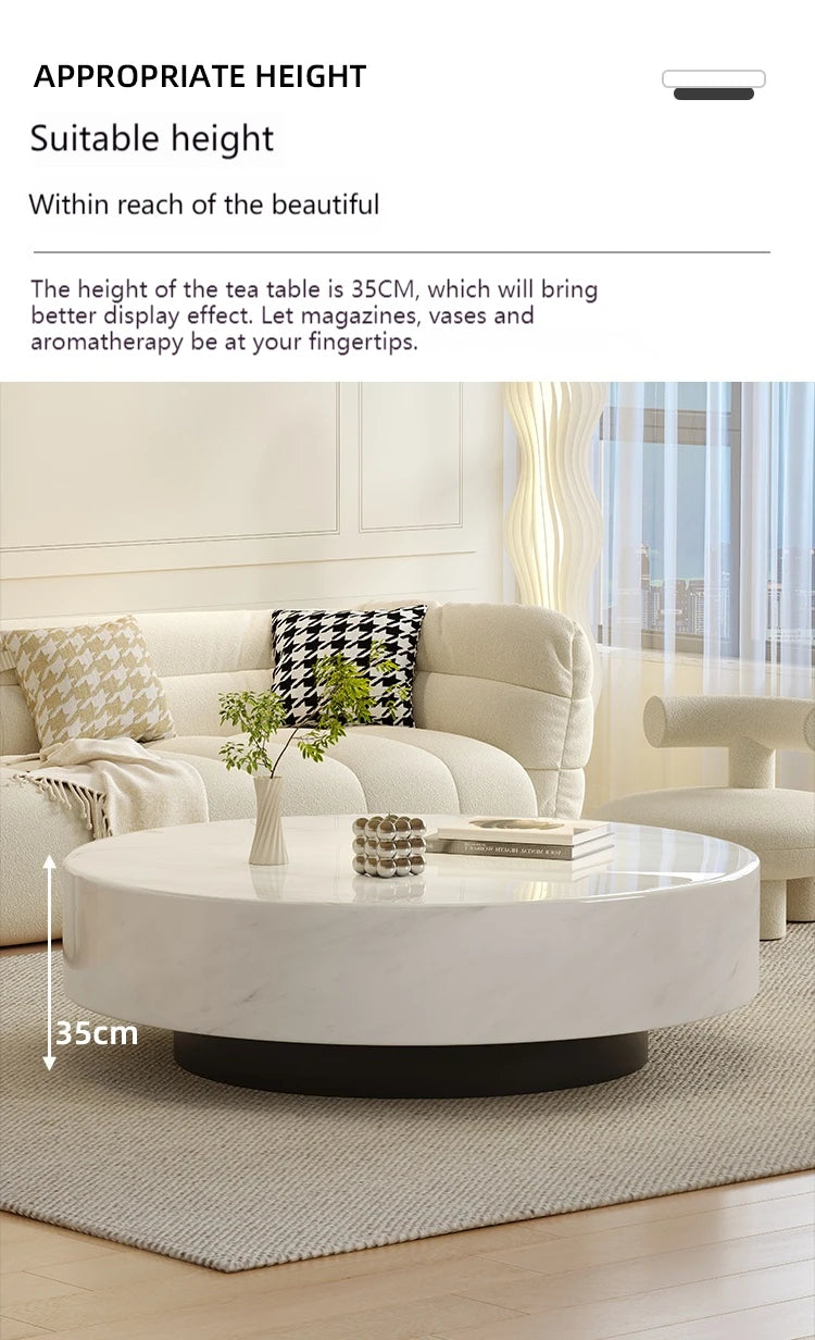 Any Size Custom Italian Minimalist Round Marble Nesting Tables Set Luxury Natural Stone Designer Villa Penthouse Living Room Fur