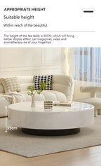 Any Size Custom Italian Minimalist Round Marble Nesting Tables Set Luxury Natural Stone Designer Villa Penthouse Living Room Fur