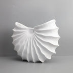 European Scalloped Conch Floral Vase Resin Flower Pots Flower Arrangement Decorative Modern Decor Desk Decoration Crafts Vases