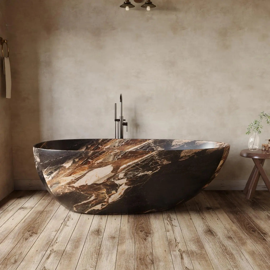 Any Size Custom Italian Luxury Egg Shaped Bathtub Freestanding Soaking Tub Villa Bathroom Spa Whirlpool Tub Modern Luxury Design