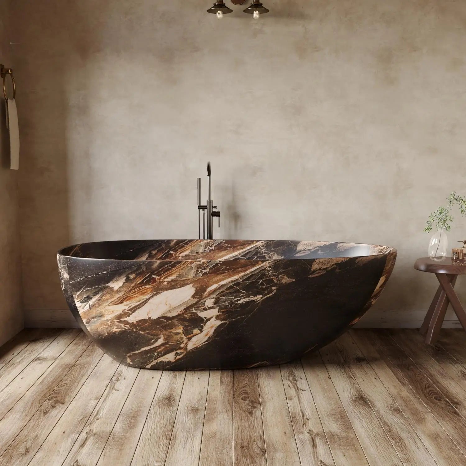 Any Size Custom Italian Luxury Egg Shaped Bathtub Freestanding Soaking Tub Villa Bathroom Spa Whirlpool Tub Modern Luxury Design