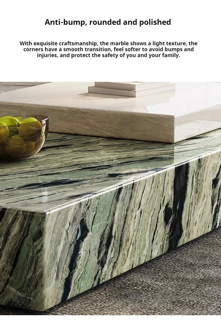 Any Size Custom Italian Luxury Marble Coffee Table High End Designer Statement Piece Villa Penthouse Living Room Heat Scratch Re