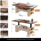 Any Size Custom Nordic Style Electric Lift Coffee Table Sturdy Durable Living Room Home Luxury Multi Functional Tea Table Furnit