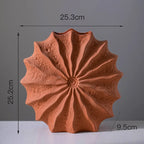 Minimalism Shell Shaped Ceramic Vase Hydroponics Floral Vases Orange Conch Flowers Pots Flower Arrangement Desk Decoration