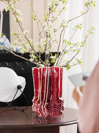 Creative Stacking Ceramic Vase Minimalism Flower Pots Desk Decoration Flowers Arrangement Floral Vases Room Aesthetic Decor