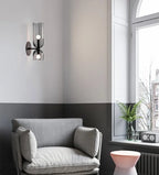 Nordic minimalist creative glass wall lamp hallway foyer bedroom living room bedside lamp study art light luxury wall lamp