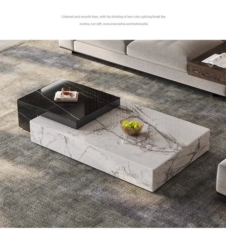 Any Size Custom Italian Luxury Marble Coffee Table High End Designer Statement Piece Villa Penthouse Living Room Heat Scratch Re