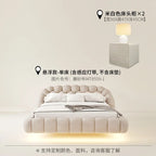 Lambswool Floating Bed Aesthetics Princess Wedding High End Quality Bed Modern Apartment Confortable Muebles Bedroom Furniture