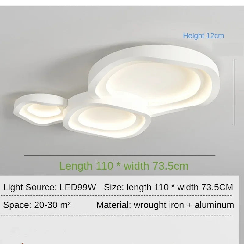 Nordic LED Chandelier Ceiling Light Minimalist Design for Bedroom Dining Living Room Decoration Indoor Lighting Lusters Fixtures