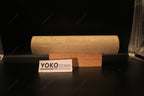 Wabi Sabi  Natural Travertine E27 Wall Lamp, Log & Walnut Wood Wall Light for Bedroom Bedside Staircase Living Room Home Decor