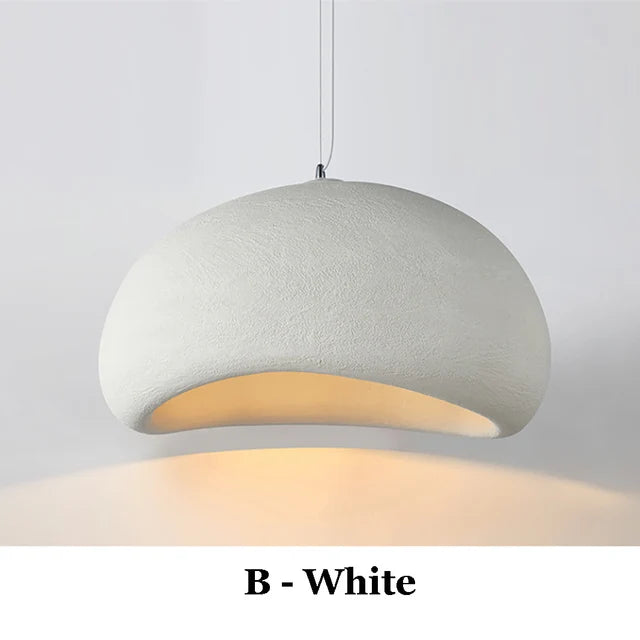 Nordic Wabi Sabi Pendant Lamps Dining Room Lighting Modern Living Room Bedroom LED Ceiling Chandelier Loft Lustre Hanging Lights