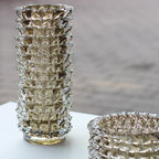 Creative Transparent Wrinkle Glass Vase Desk Decoration Flower Arrangement Hydroponics Flower Pots Floral Vases Modern Decor