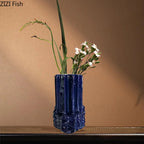 Creative Stacking Ceramic Vase Minimalism Flower Pots Desk Decoration Flowers Arrangement Floral Vases Room Aesthetic Decor