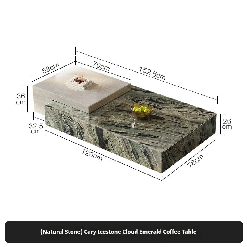 Any Size Custom Italian Luxury Marble Coffee Table High End Designer Statement Piece Villa Penthouse Living Room Heat Scratch Re