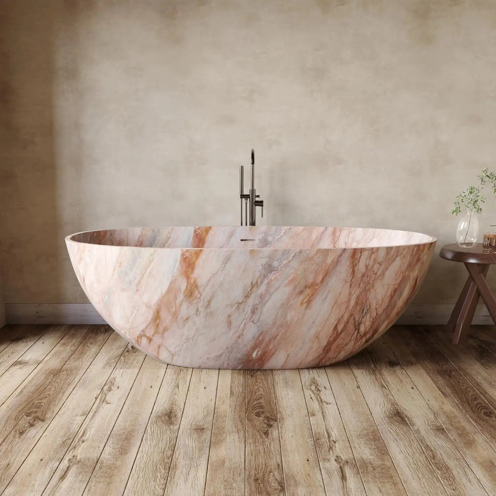Any Size Custom Italian Luxury Egg Shaped Bathtub Freestanding Soaking Tub Villa Bathroom Spa Whirlpool Tub Modern Luxury Design