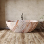 Any Size Custom Italian Luxury Egg Shaped Bathtub Freestanding Soaking Tub Villa Bathroom Spa Whirlpool Tub Modern Luxury Design