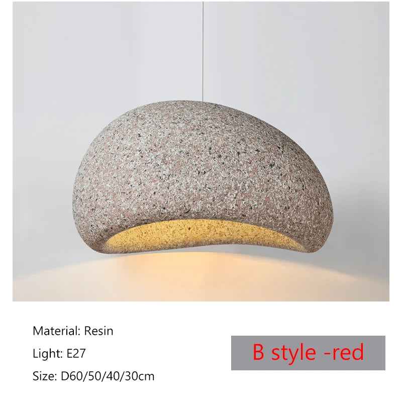 2026 New Model Wabi Sabi Pendant Lamp Living Room Dining Table Bedroom LED Ceiling Chandelier Light Home Decor E27 Hanging Lamp