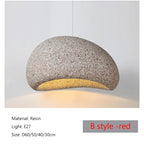 2026 New Model Wabi Sabi Pendant Lamp Living Room Dining Table Bedroom LED Ceiling Chandelier Light Home Decor E27 Hanging Lamp