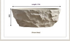 Any Size Custom Zen Inspired Stone Look Bathtub Compact One Piece Freestanding Tub Mansion Bathroom Heat Retaining Easy Clean Bo