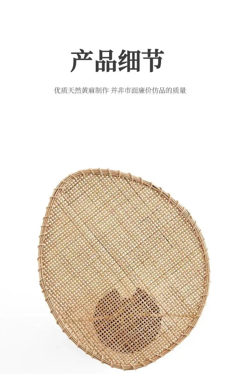 H5-Wabi Sabi Wall Lamp Japanese Room Decor Rattan Lamp Hand-woven Living Room Bedroom Beside Retro Study Corridor Aisle Light