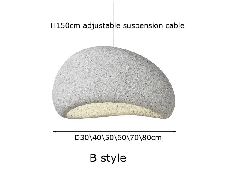 2026 New Model Wabi Sabi Pendant Lamp Living Room Dining Table Bedroom LED Ceiling Chandelier Light Home Decor E27 Hanging Lamp