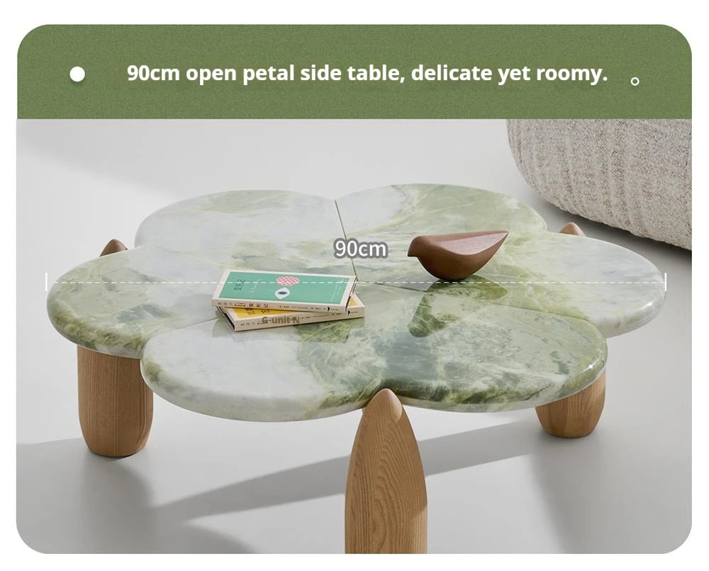 Mountain Stream Coffee Table, Vintage Marble Design for Small Space, Modern Luxury, Heat & Scratch Resistant, Customizable