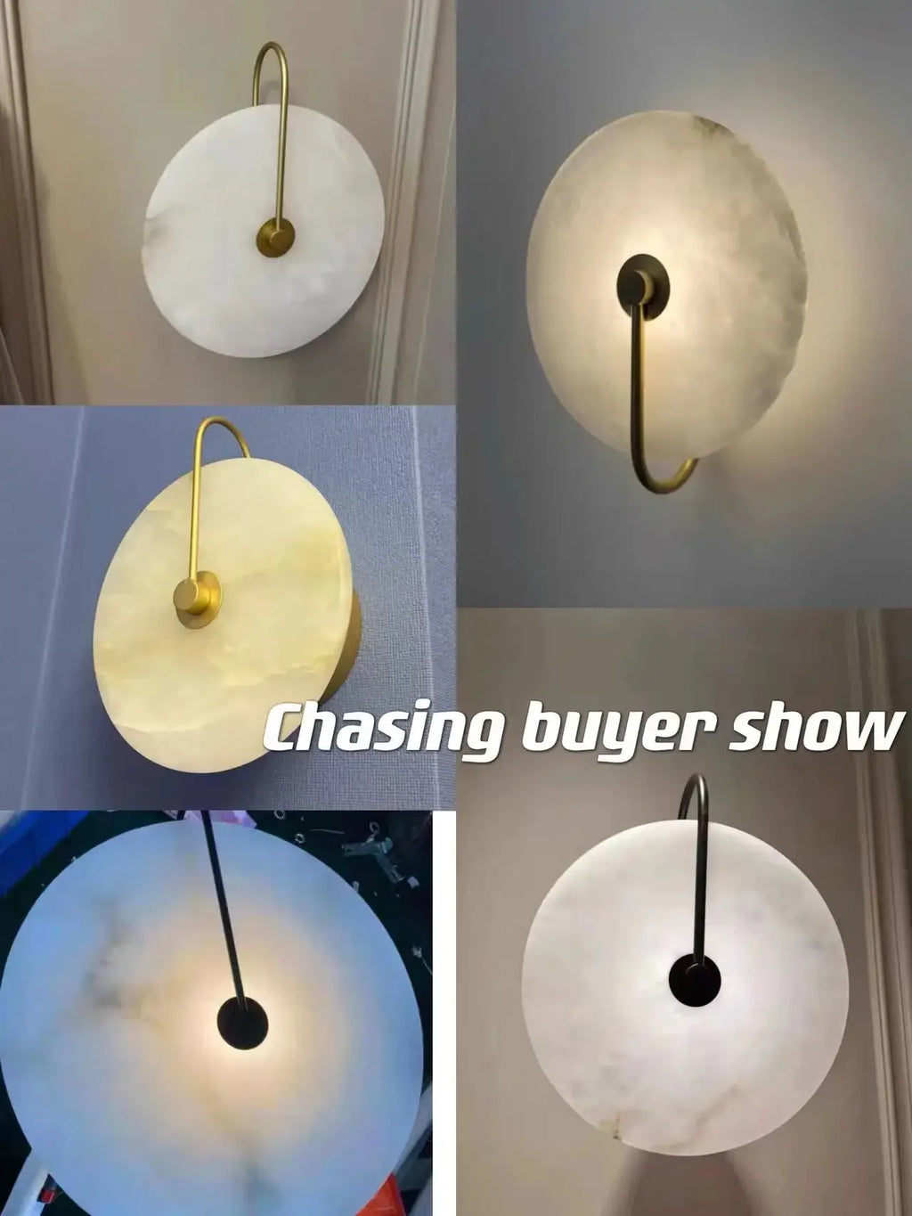 Nordic Postmodern Minimalist Marble Living Room Wall Lamp Creative Circular Bedroom Headboard Corridor Wall Lamp