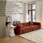 Straight row Split design soft bread module sofa berber fleece comfortable living room sofa apartment home furniture accessories