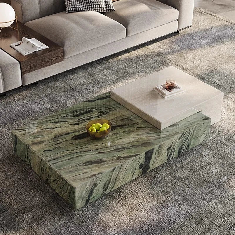 Any Size Custom Italian Luxury Marble Coffee Table High End Designer Statement Piece Villa Penthouse Living Room Heat Scratch Re