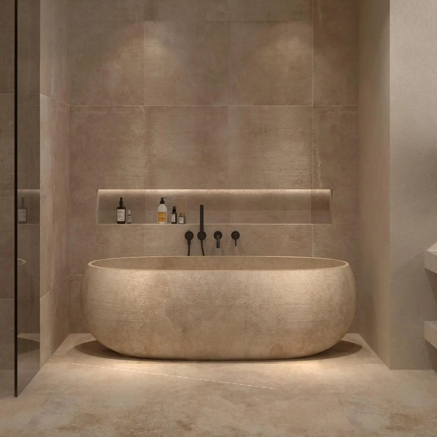 Any Size Custom Retro Oval Bathtub Compact Freestanding Soaking Tub Home Bathroom All Spaces Heat Retention Easy Clean Body Cont