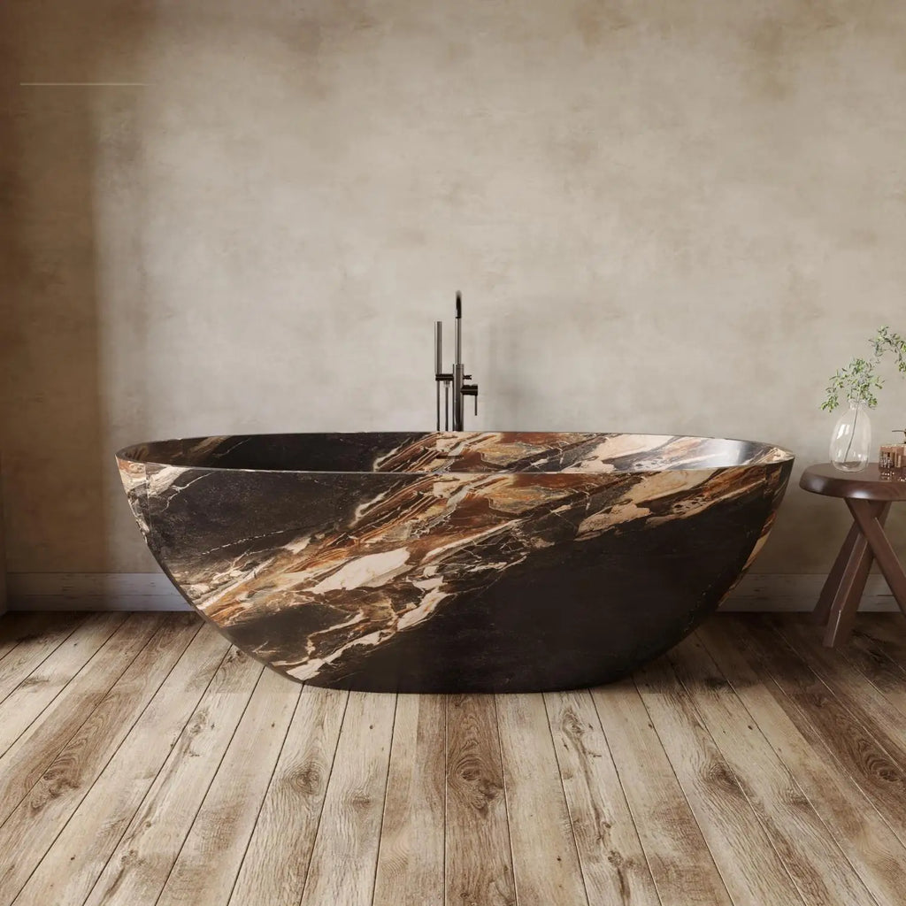 Any Size Custom Italian Luxury Egg Shaped Bathtub Freestanding Soaking Tub Villa Bathroom Spa Whirlpool Tub Modern Luxury Design