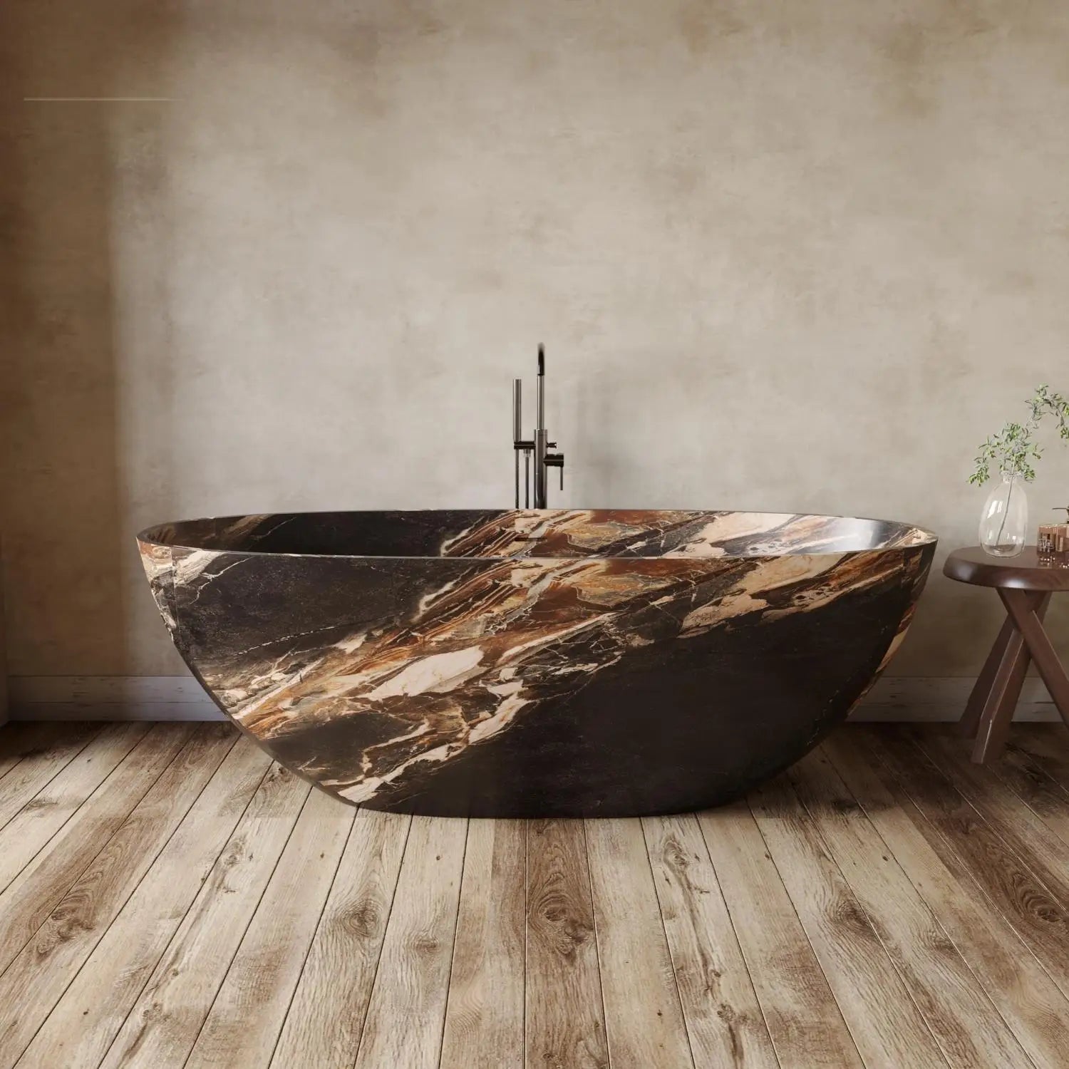 Any Size Custom Italian Luxury Egg Shaped Bathtub Freestanding Soaking Tub Villa Bathroom Spa Whirlpool Tub Modern Luxury Design