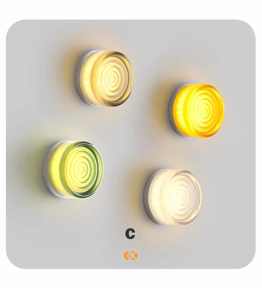 Nordic LED Wall Lamp Jelly Design Decorative Wall Lamp Corridor Study Restaurant Home Decoration Creative Lighting Fixtures