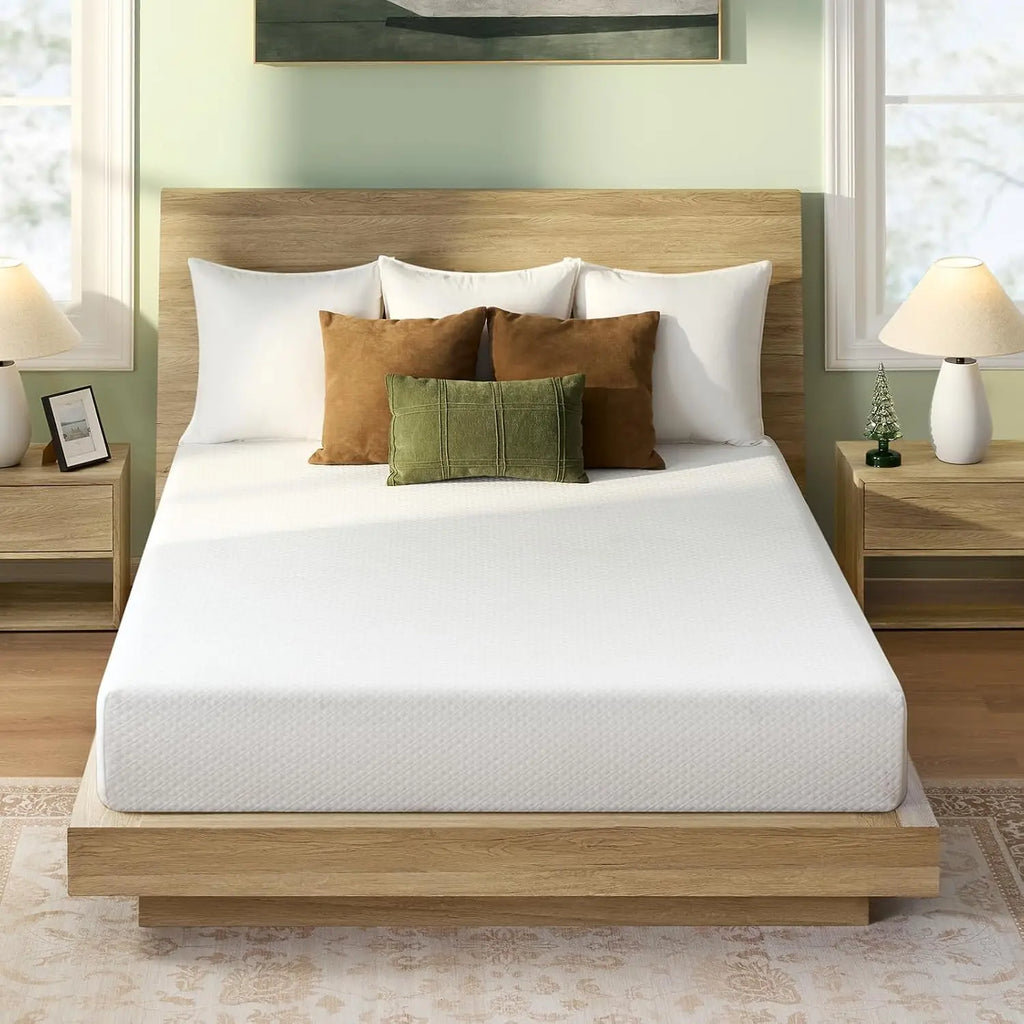 Mattress, 6 Inch Gel Memory Foam Mattress in a Box, Fiberglass Free, Breathable for Cooler Sleep, Customized
