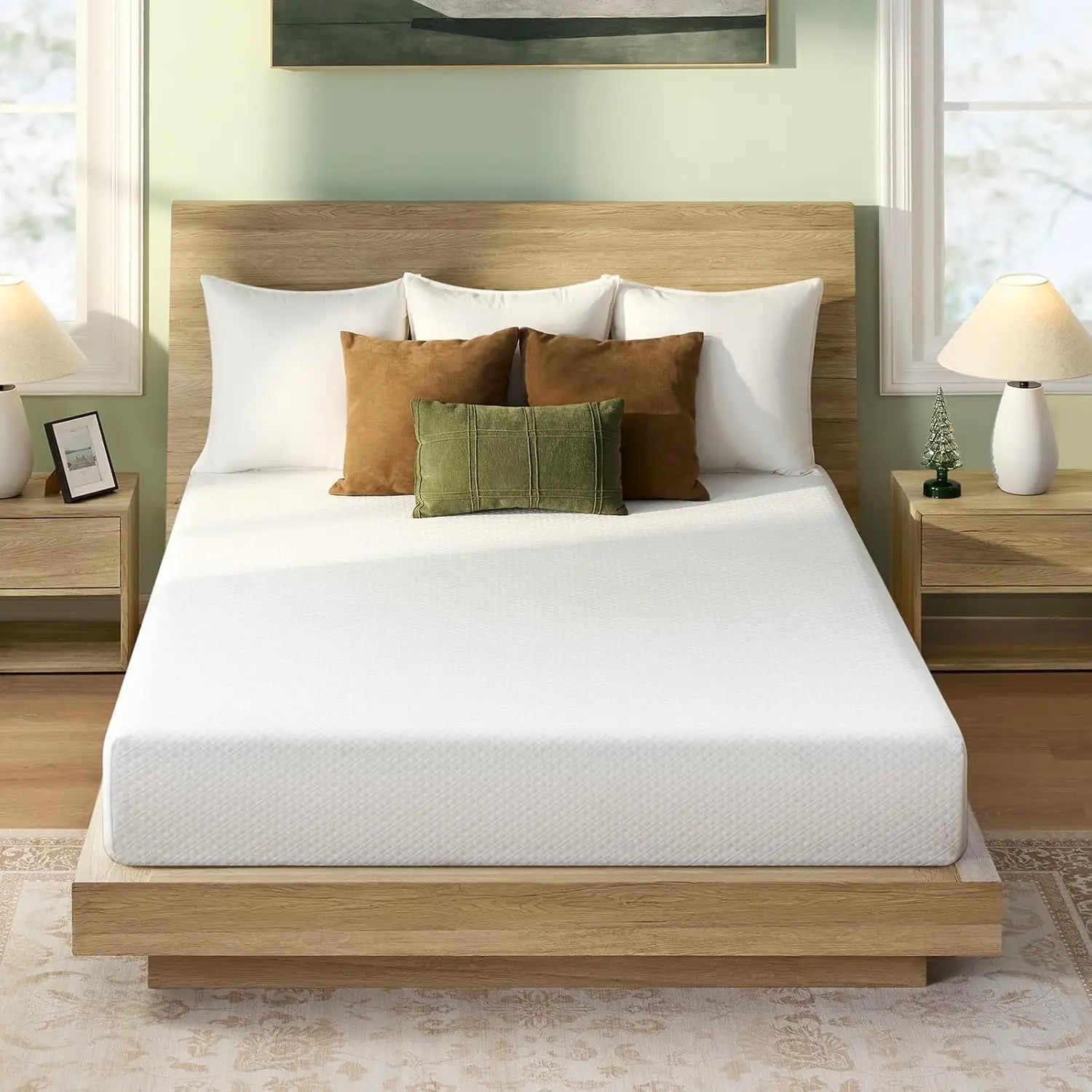 Mattress, 6 Inch Gel Memory Foam Mattress in a Box, Fiberglass Free, Breathable for Cooler Sleep, Customized