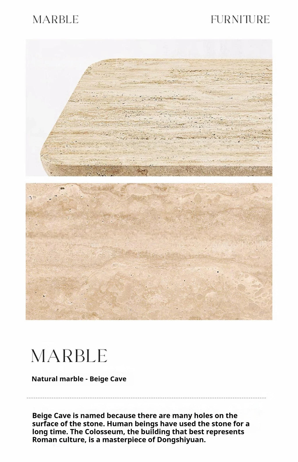 Any Size Custom Italian Travertine Entryway Console Luxury Wall Mounted Hall Table Villa Heat Scratch Resistant Anti Bacterial S