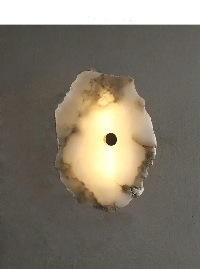 Creative Marble LED Wall Sconce Minimalist Lighting Fixture Living Room Bedroom Bedside Dining Room Corridor Home Decor