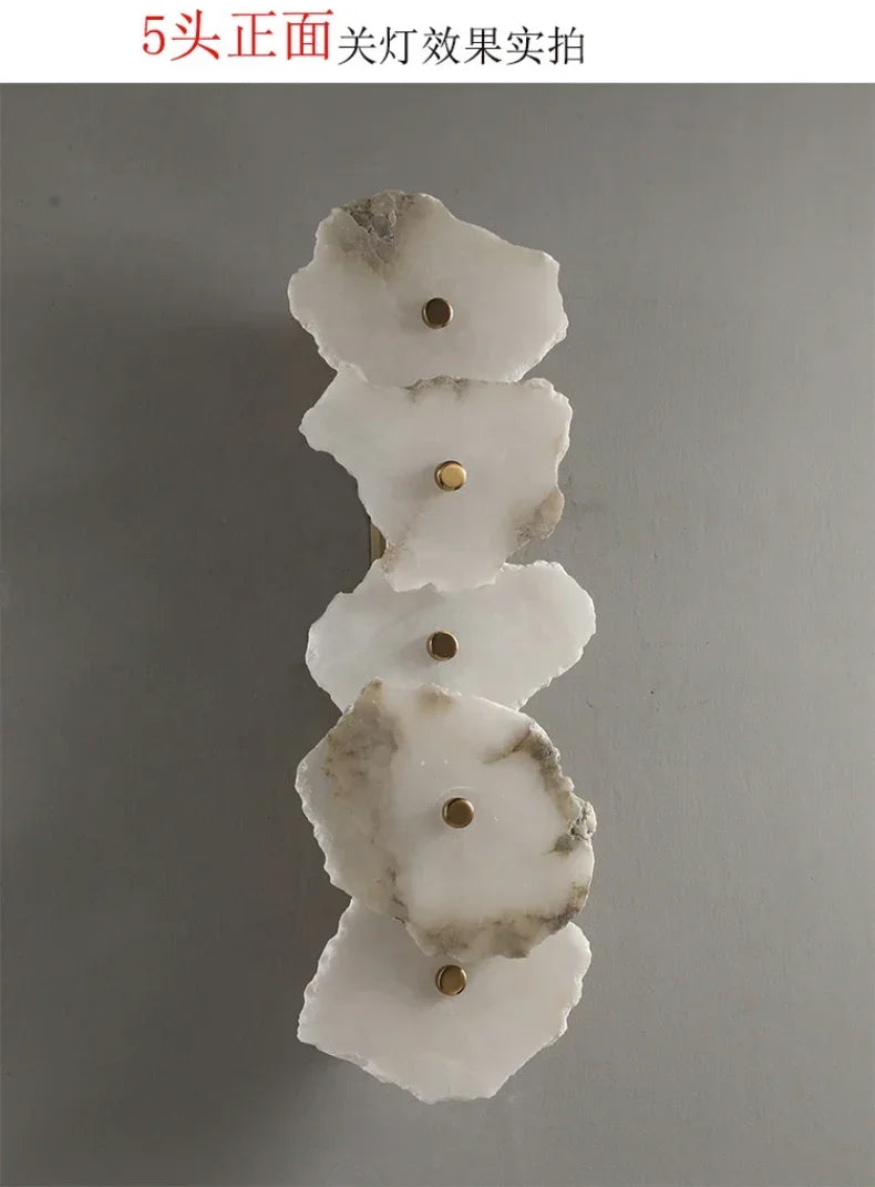 Creative Marble LED Wall Sconce Minimalist Lighting Fixture Living Room Bedroom Bedside Dining Room Corridor Home Decor