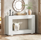 Tribesigns 47" Farmhouse Console Table with Storage, Industrial Hallway Sofa Table for Entryway, Living Room