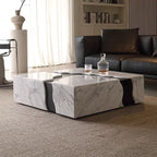 Any Size Custom Square Marble Coffee Table Italian Minimalist Viral Design Spacious Living Room Heat Scratch Resistant Customiza