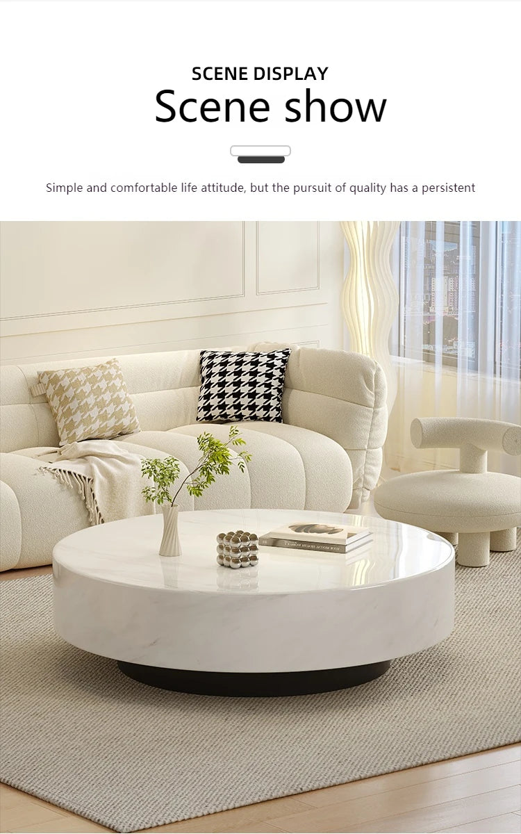 Any Size Custom Italian Minimalist Round Marble Nesting Tables Set Luxury Natural Stone Designer Villa Penthouse Living Room Fur